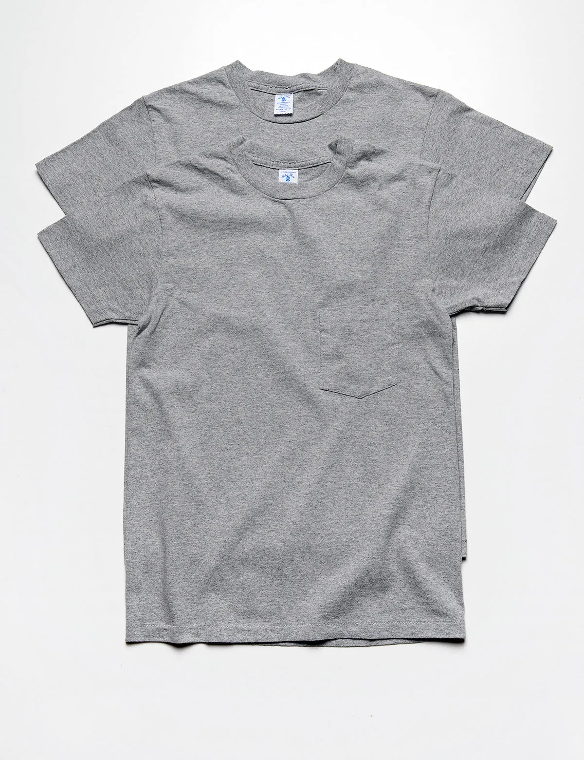 2-Pack Short Sleeve Pocket Tee in Heather Gray