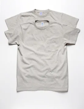 2-Pack Short Sleeve Pocket Tee in Oatmeal