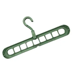 Anti-Skid Plastic 9-Holes Magic Wardrobe Folding Hangers