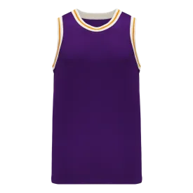 Athletic Knit (AK) B1710A-441 Adult LA Lakers Purple Pro Basketball Jersey