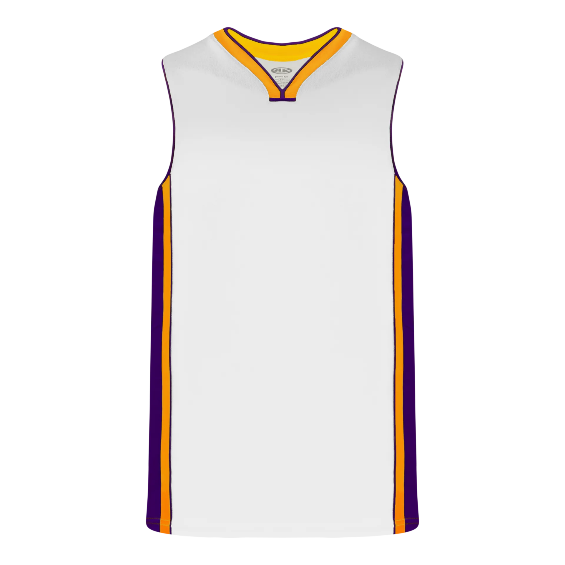 Athletic Knit (AK) B1715A-726 Adult LA Lakers White Pro Basketball Jersey