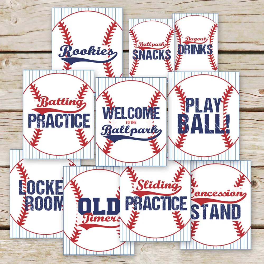 Baseball Party Signs