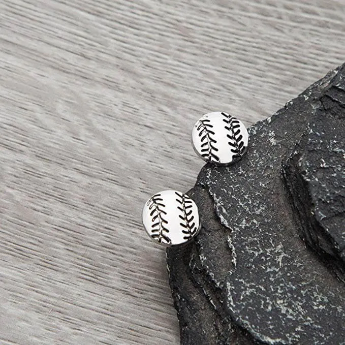 Baseball Stud Earrings