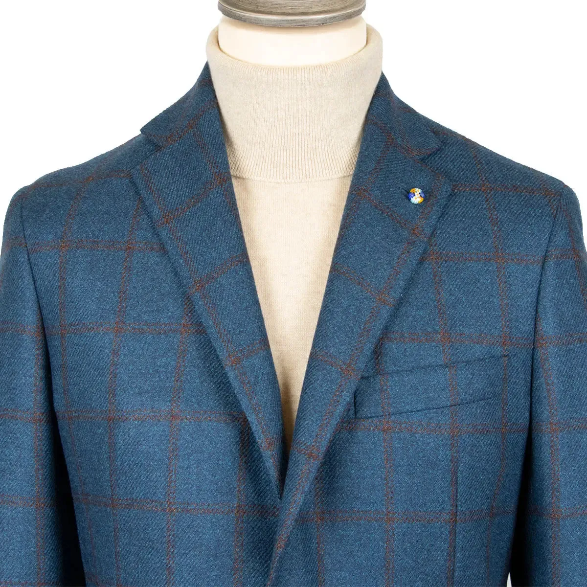 Blue Windowpane Check "Jacket in the Box"