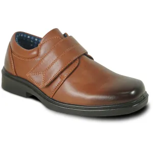 BRAVO Boy Dress Shoe WILLIAM-2KID Oxford Shoe School Uniform Brown