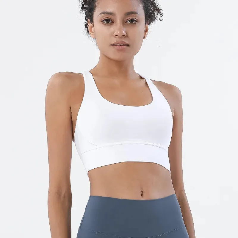 Buttery Soft Racerback Workout Yoga Crop Sports Bra