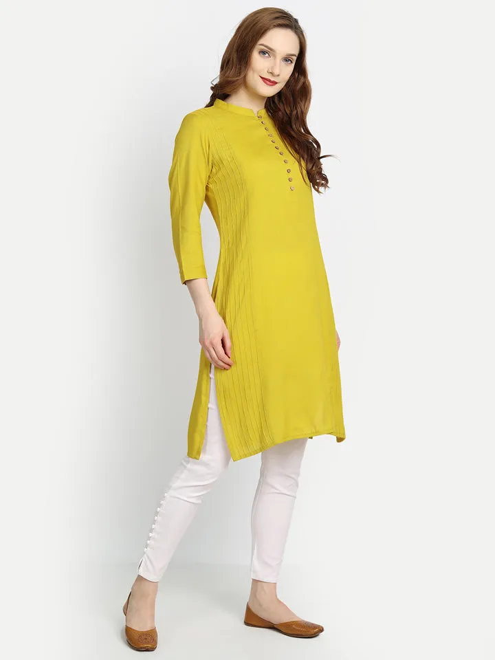 CASUAL WEAR PINTUCKS SHORT KURTI