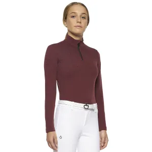 Cavalleria Toscana Girl's Phases Base Layer - Burgundy