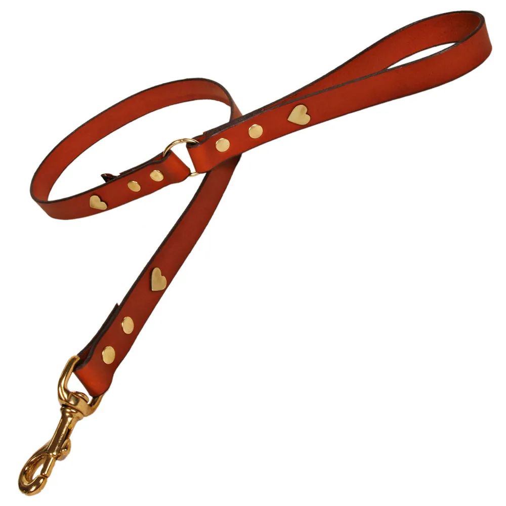 Creature Clothes Tan Leather Dog Leads