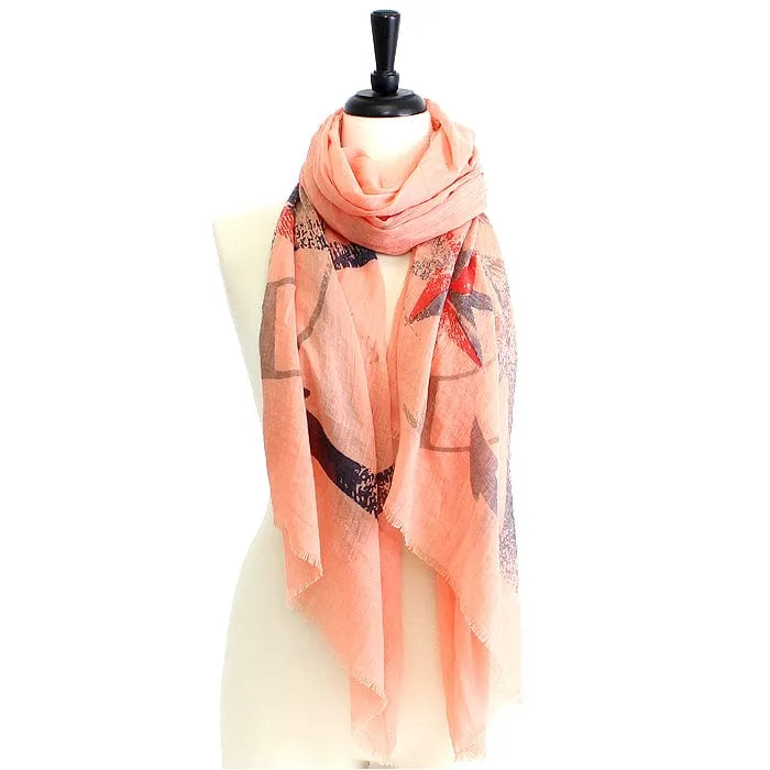 FA-1412 Anchor Print  Scarf