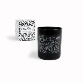 Flying Saucer Keith Haring candle