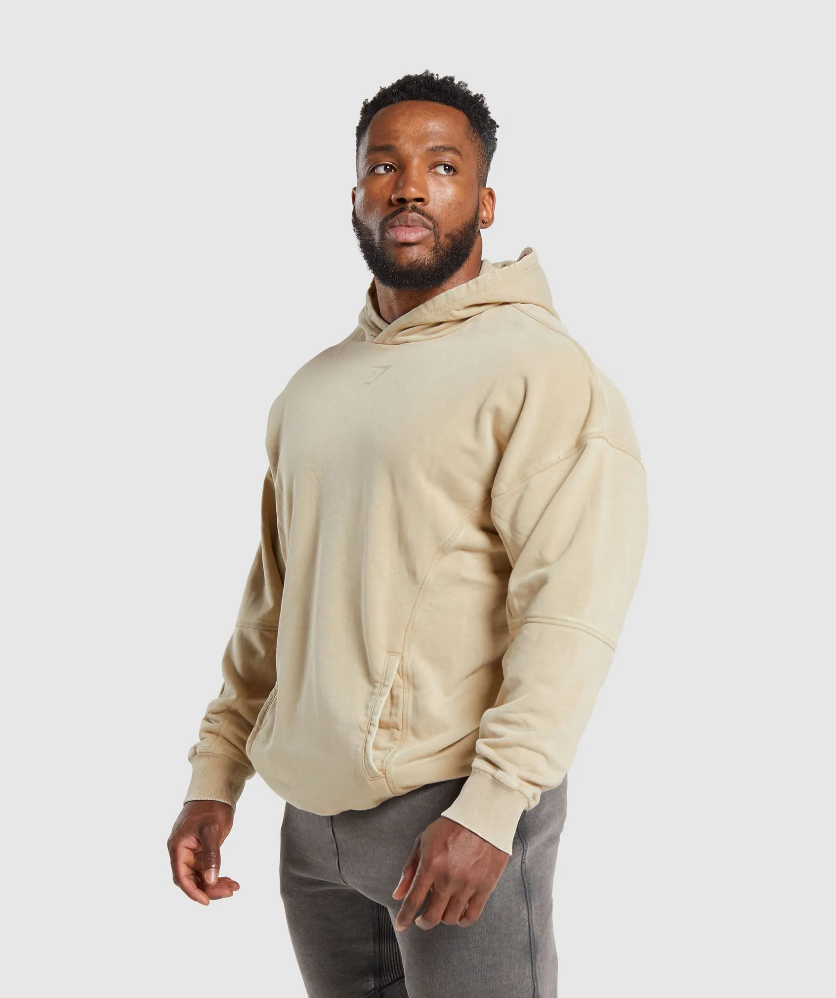 Gymshark Heritage Washed Hoodie - Desert Beige