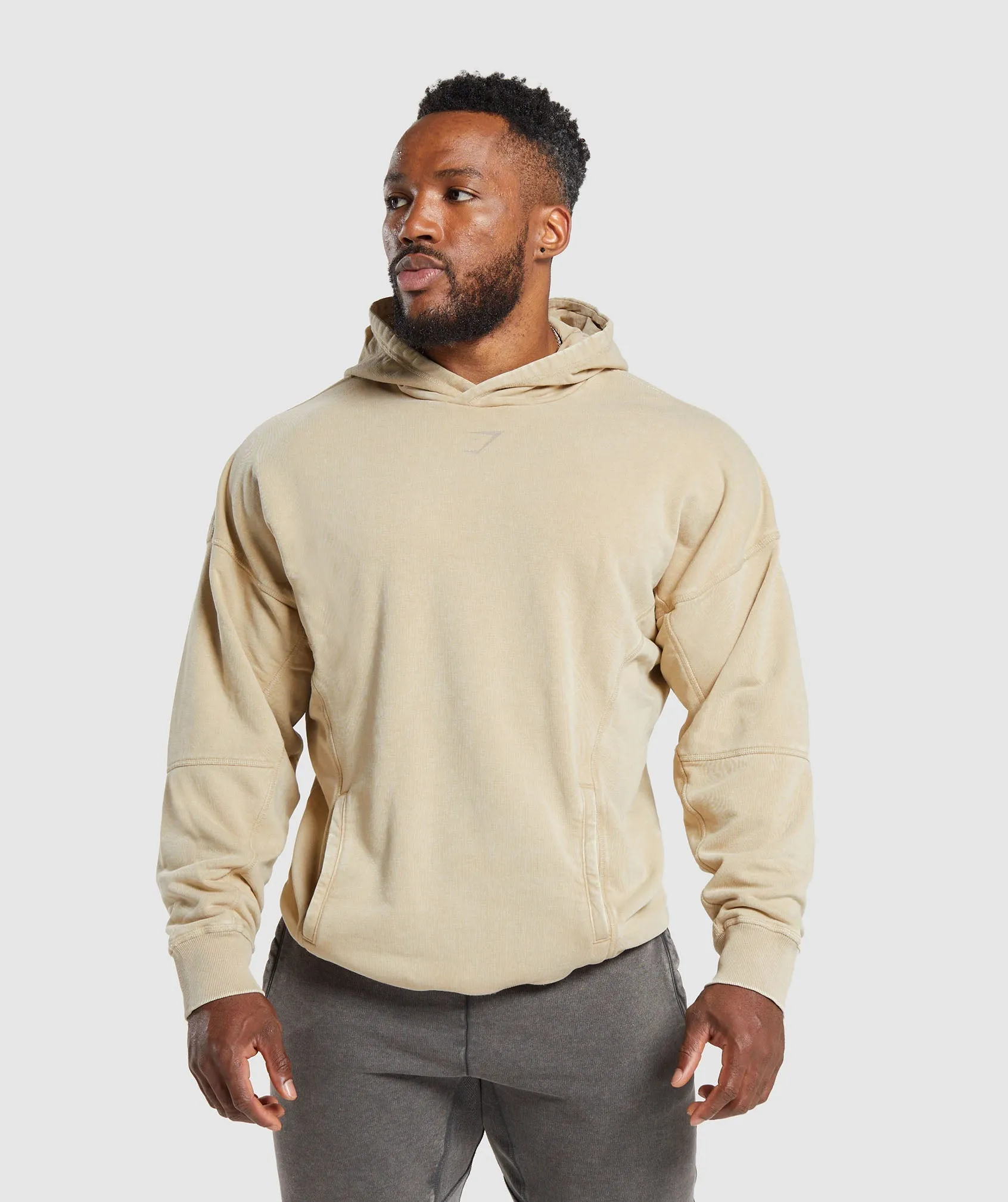 Gymshark Heritage Washed Hoodie - Desert Beige