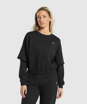 Gymshark Lifting Oversized Sweatshirt - Black