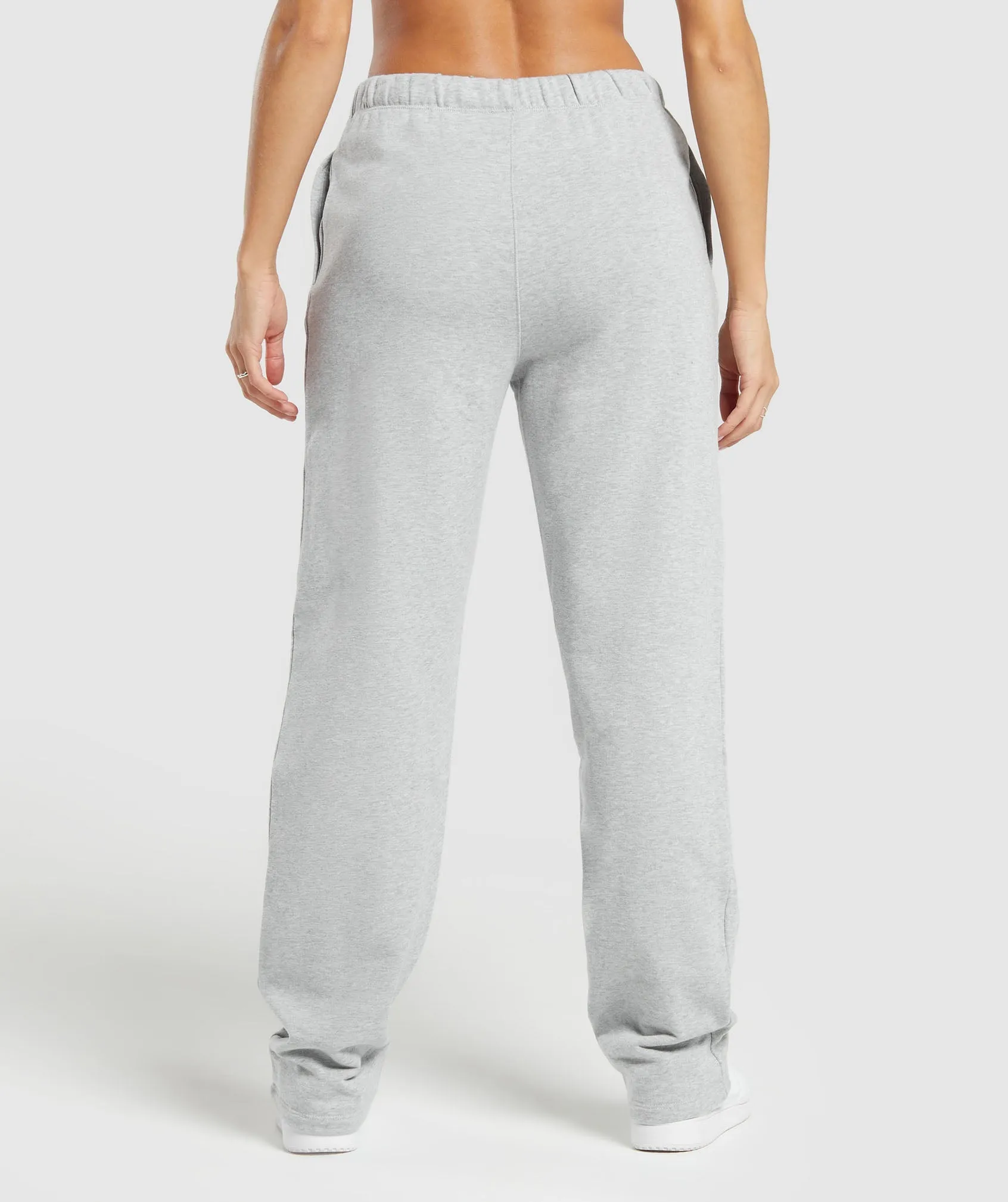 Gymshark Lifting Straight Leg Joggers - Light Grey Core Marl