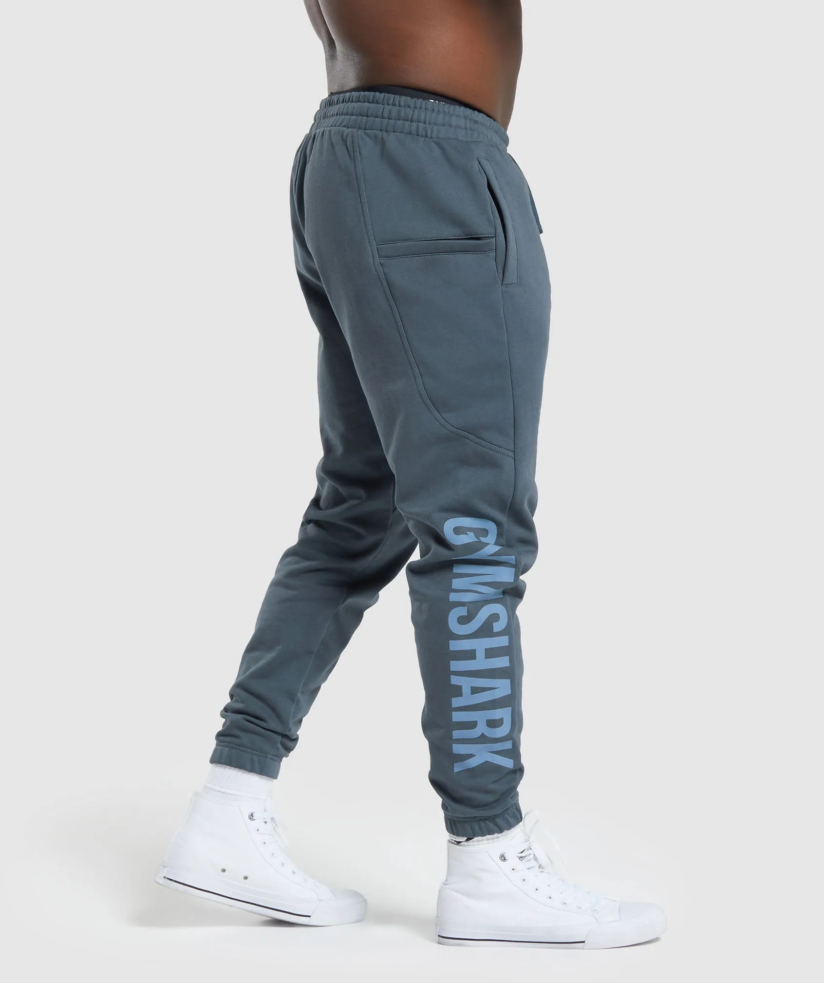 Gymshark Power Joggers - Titanium Blue