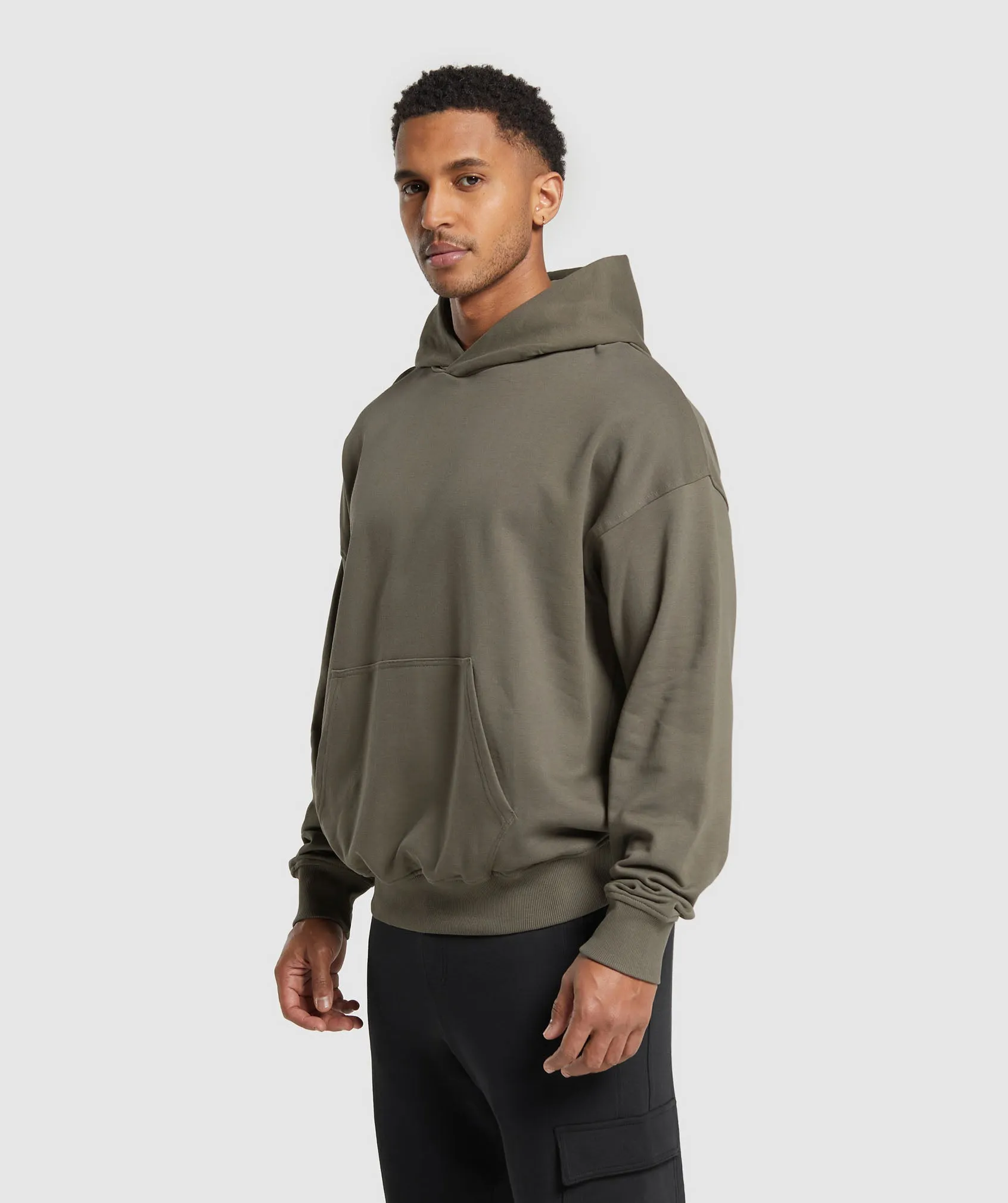 Gymshark Rest Day Essentials Hoodie - Camo Brown