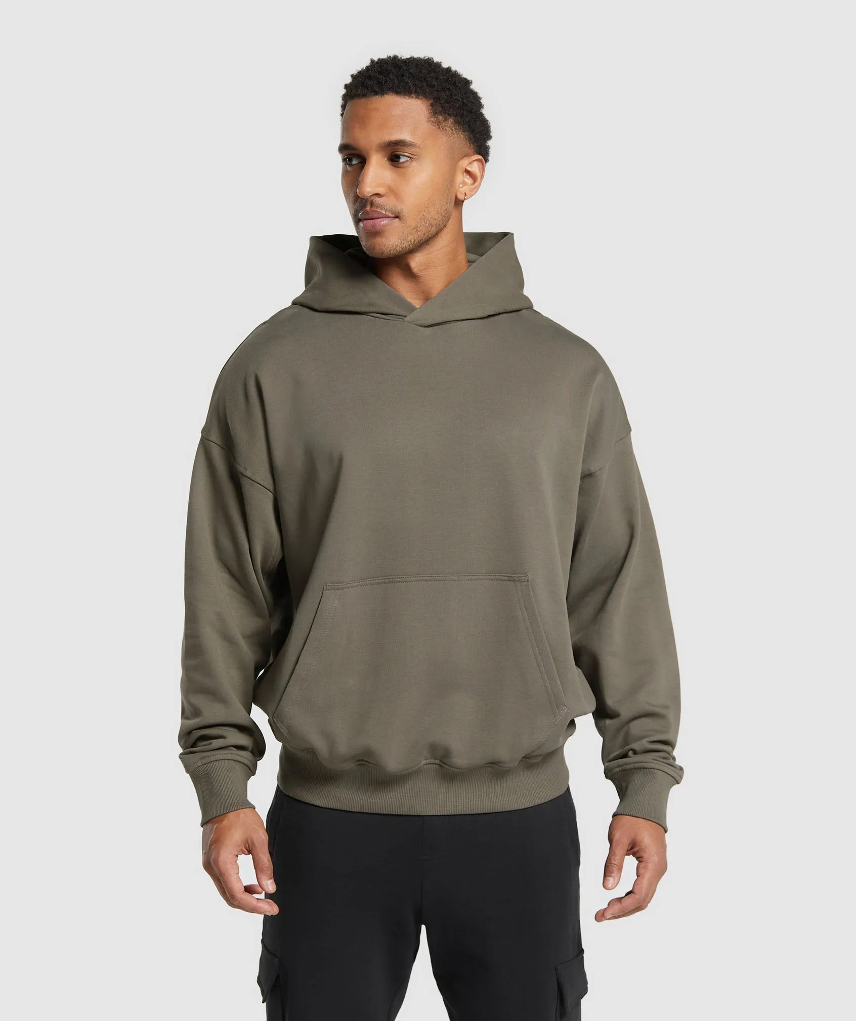 Gymshark Rest Day Essentials Hoodie - Camo Brown