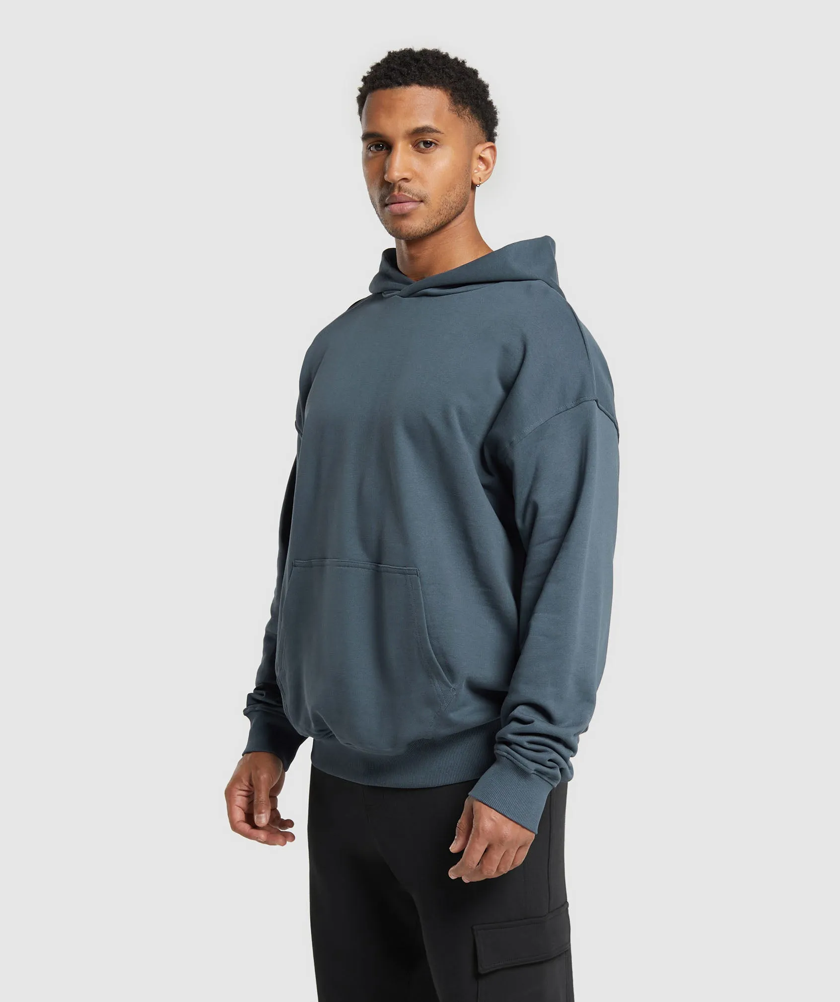 Gymshark Rest Day Essentials Hoodie - Titanium Blue