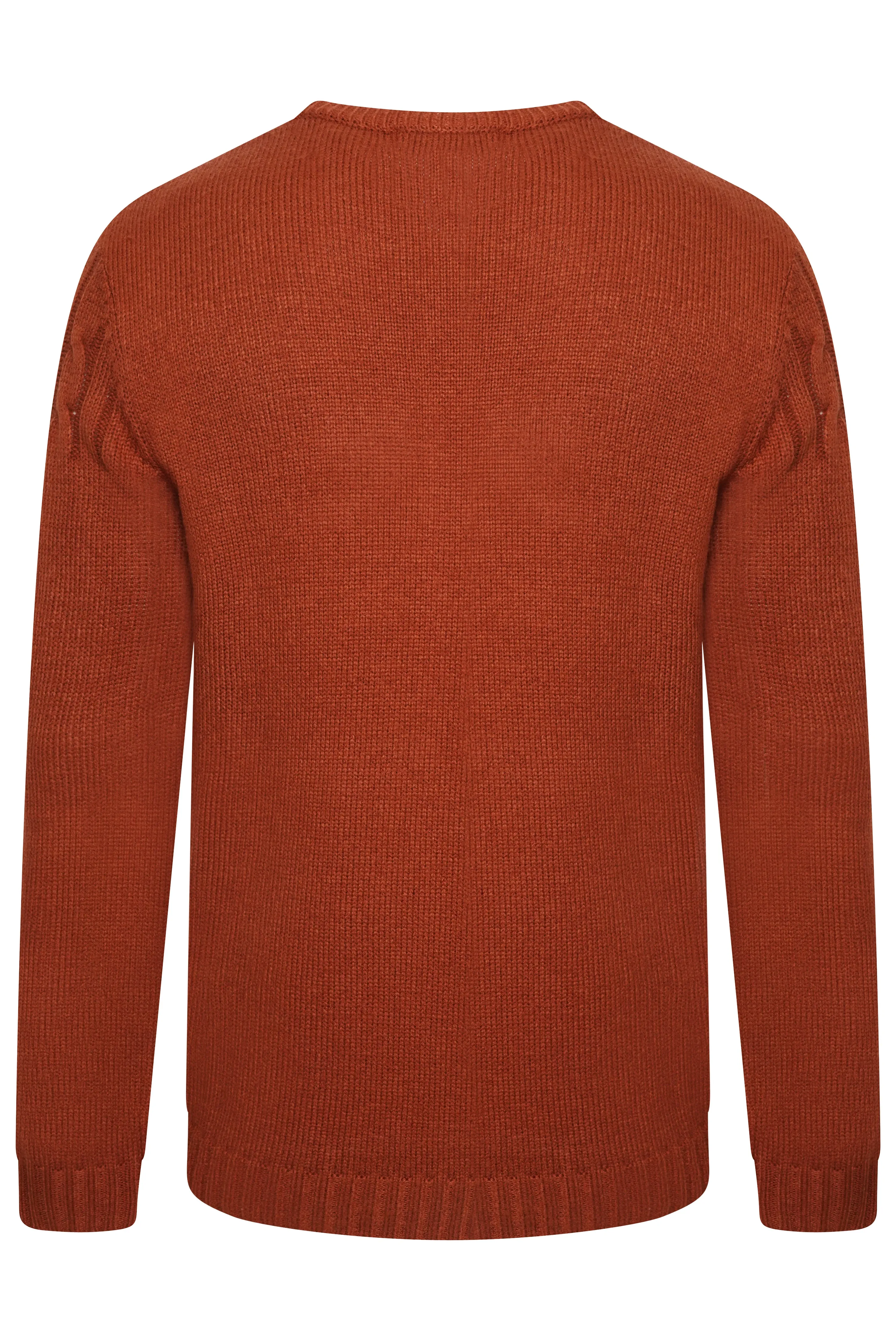 Haydn Knitted Crew Neck Terracotta Jumper