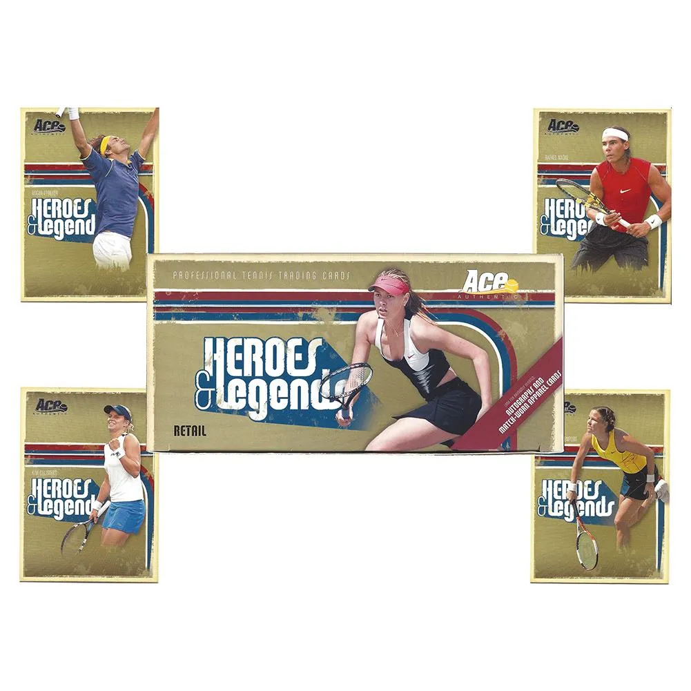 Heroes & Legends Tennis Trading Card Set