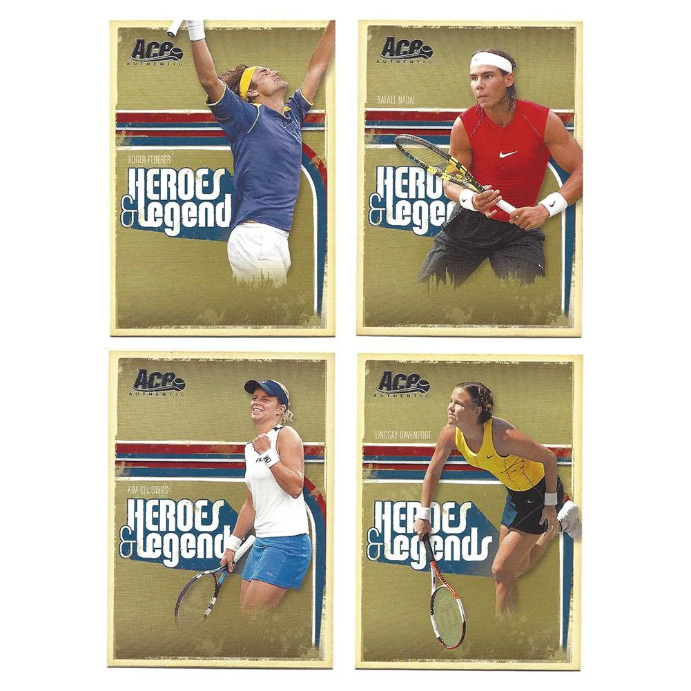 Heroes & Legends Tennis Trading Card Set