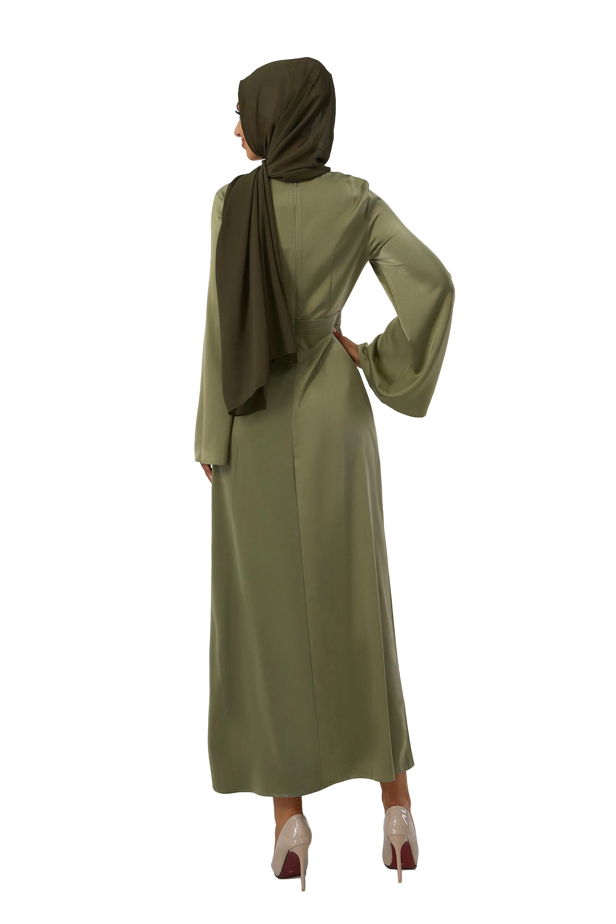 Khaki Chiffon Hijab-57