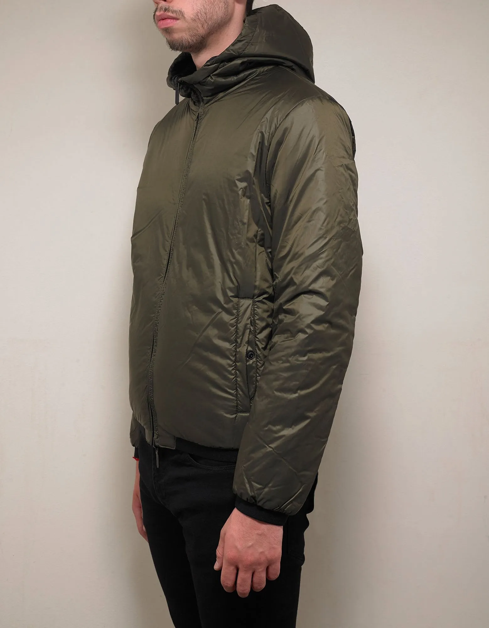 Khaki Eagle Logo Reversible Jacket