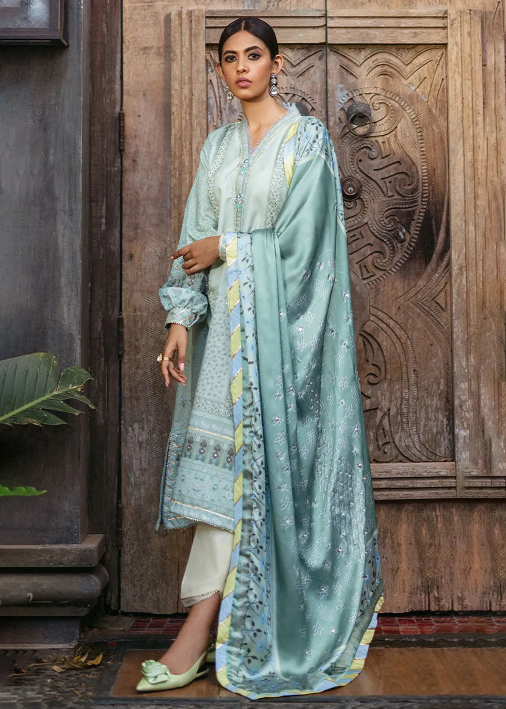 Nirvana Unstitched Silk Edit '24 by Mushq | Cerulean