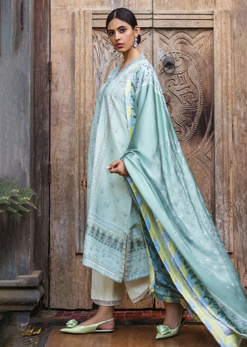 Nirvana Unstitched Silk Edit '24 by Mushq | Cerulean