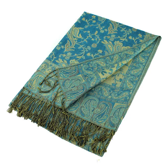 Paisley Pashmina Shawls Scarf 023