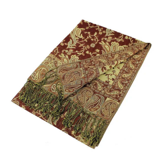 Paisley Pashmina Shawls Scarf 023