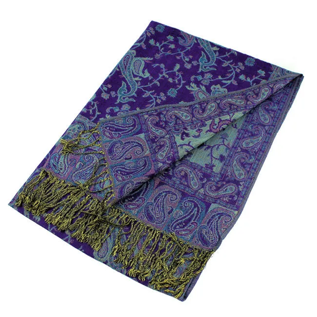 Paisley Pashmina Shawls Scarf 023