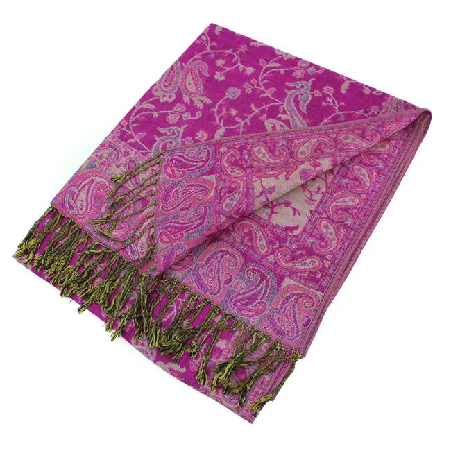 Paisley Pashmina Shawls Scarf 023