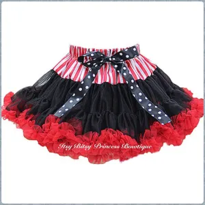 Pirate Black Red Pettiskirt