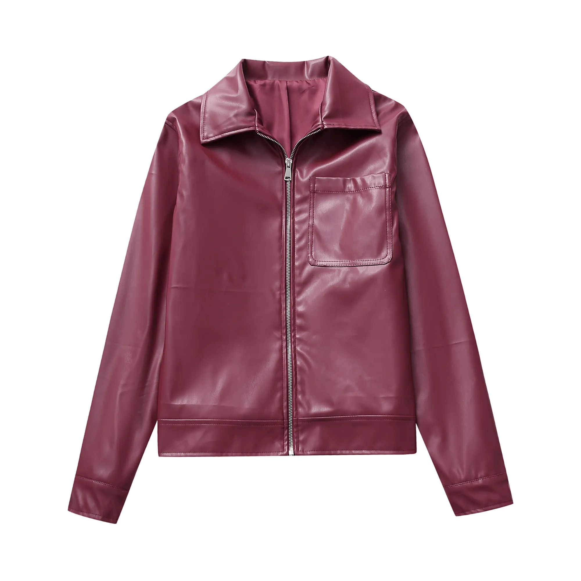 Pre Order:  Classic Zip-Up Leather Jacket