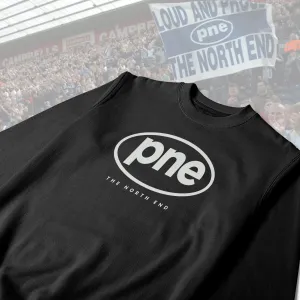 Preston North End Stamp Black Sweatshirt