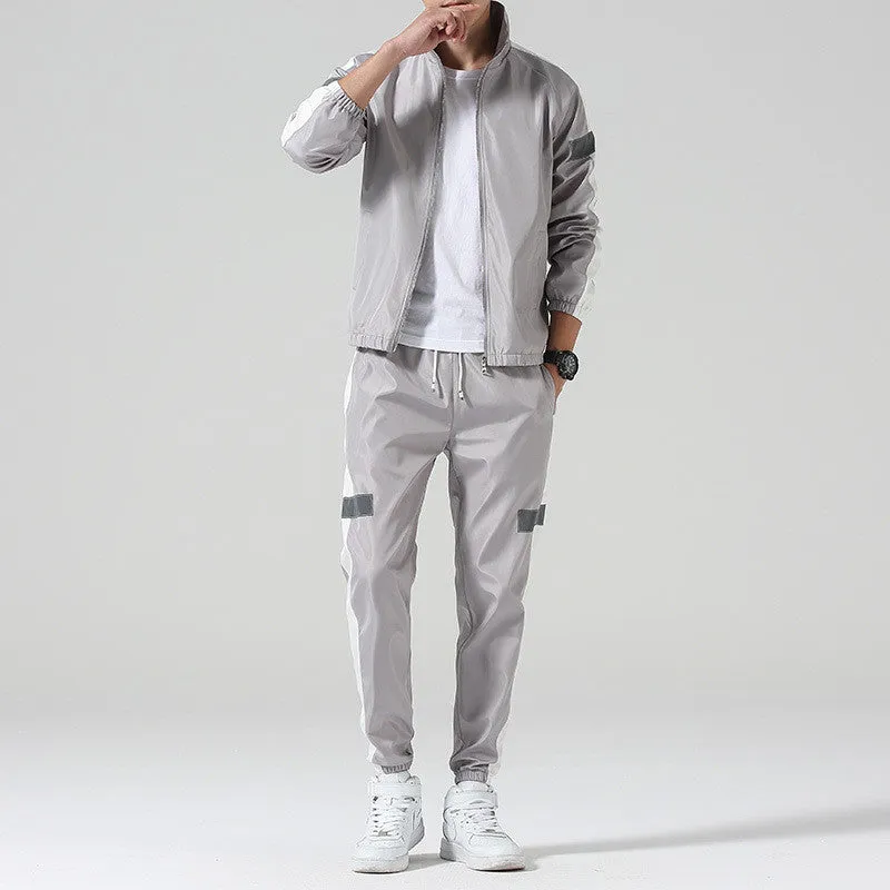 Reflective Striped Krown Tracksuit