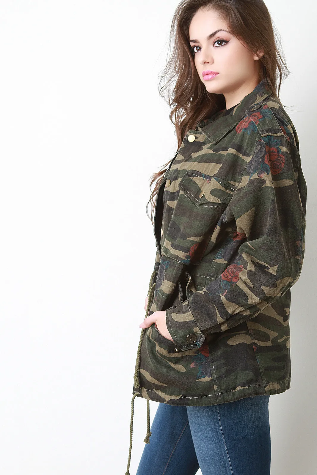 Roses Camouflage Jacket