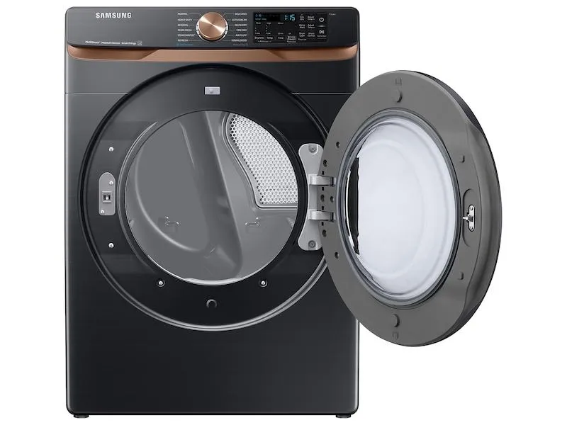 Samsung DVE50BG8300VA3 7.5 cu. ft. Smart Electric Dryer with Steam Sanitize  and Sensor Dry in Brushed Black