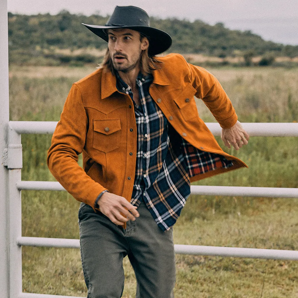 SEQUOIA TRUCKER SUEDE JACKET - HARVEST GOLD