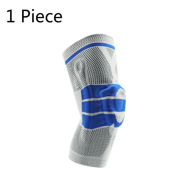 Silicon Padded Basketball Knee Pads Elastic Patella Brace Kneepad Support Fitness Gear Protector Volleyball Tennis