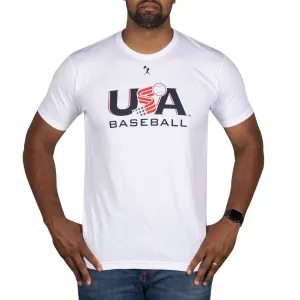 USA x Baseballism White Traditional Tee