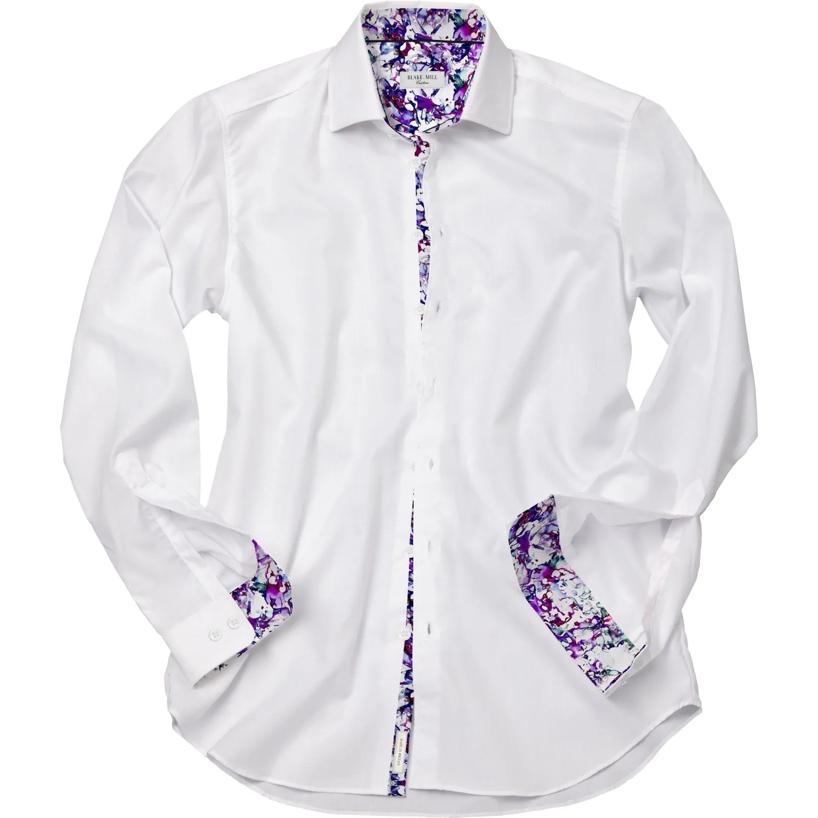 White with Creative Leap Accents Shirt