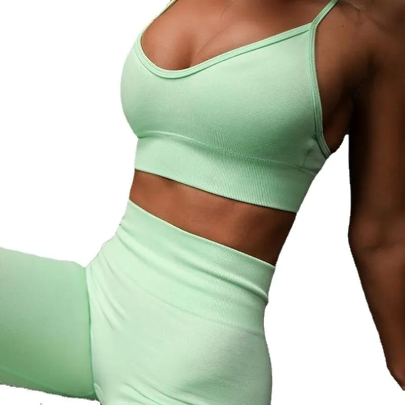 Yoga Set Workout Shirts Sport Pants Bra Fitness Running Sports Sets For Women