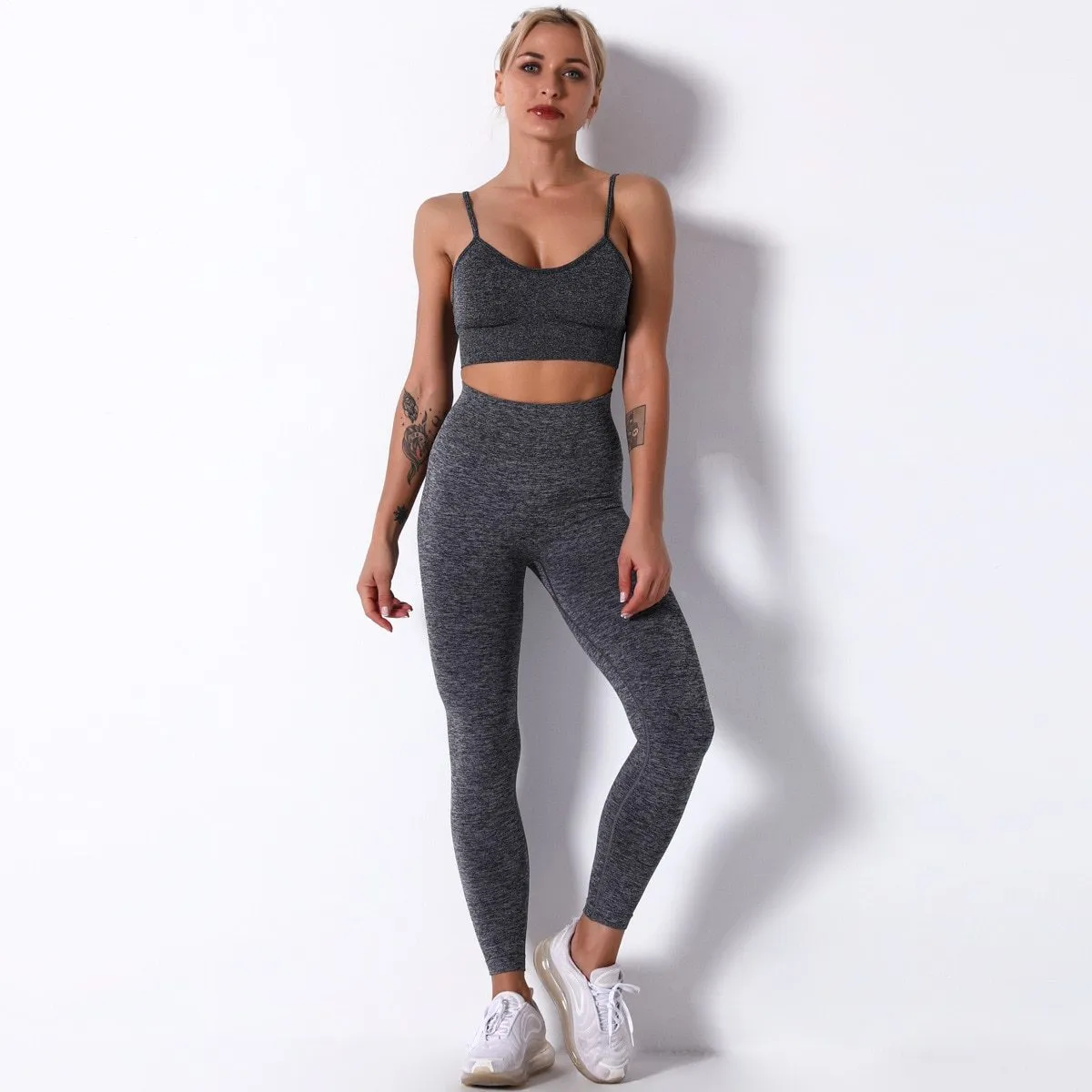 Yoga Set  Workout Shorts Sportswear Fitness Ensembles Sports Wear Women Outfits